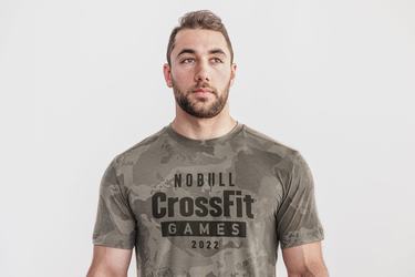 Nobull Crossfit Games® 2022 Men's T Shirts Camo | Australia (DC6194)